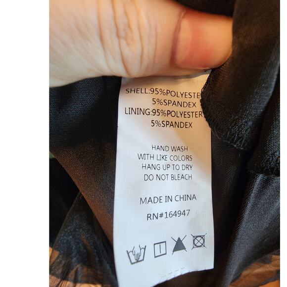 Rowdy Crowd Clothing Aztec Cowgirl Tulle Maxi Dress SZ Small Southwestern - Picture 9 of 12